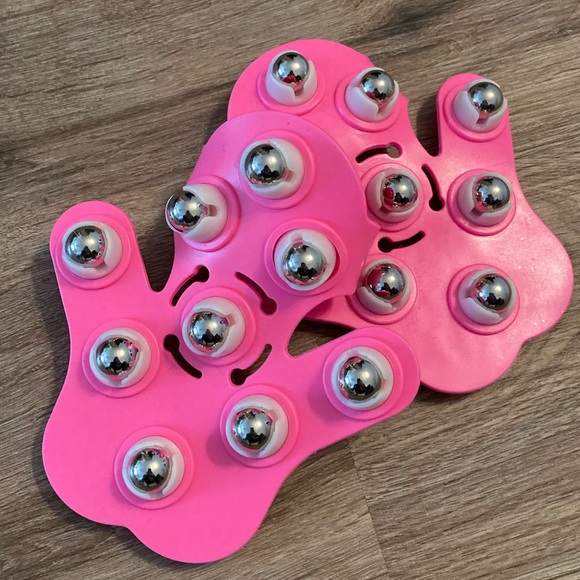 Pink massage roller glove - Picture 4 of 4